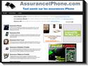 Site d'informations sur les assurances pour iPhone